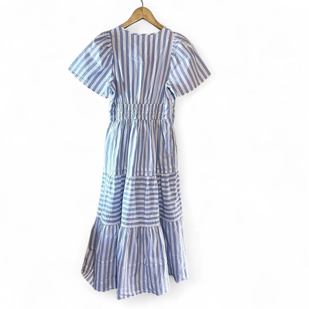 Anthropologie Women's Blue and White Summer-dresses - Picture 3 of 7